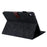 For iPad (2025) / 10.9 (2022) Cloth Texture Protective Tablet Case Stand Business Style PU Leather Card Holder Anti-Scratch Tablet Cover - Black - 4
