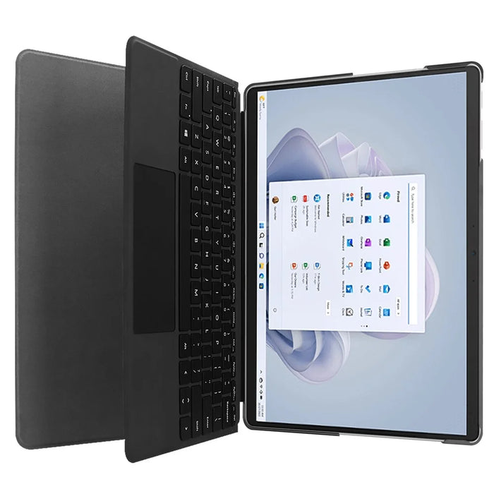 For Microsoft Surface Pro 9 PU Leather Flip Stand Cover Pattern Printing Design PC Sturdy Shockproof Protective Tablet Case - Apricot Blossom - 6