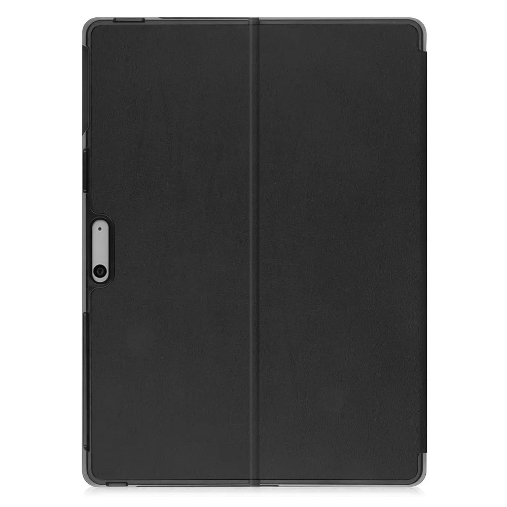 For Microsoft Surface Pro 11 / 10 / 9 PU Leather Foldable Stand Cover Full Protection Protective Case - Black - 3