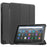 For Amazon Fire HD 8 (2022) PU Leather Tri-fold Stand Tablet Case Auto Wake / Sleep Full Protection Cover - Black - 1