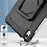 For iPad (2025) / iPad 10.9 (2022) PC + Silicone Tablet Case with 360 Degree Rotating Handle Kickstand and Detachable Shoulder Strap - Black - 7