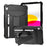 For iPad (2025) / iPad 10.9 (2022) Protective Case Hard PC Silicone Tablet Case Foldable T-Shaped Kickstand Shockproof Cover - Black - 1