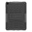 For iPad (2025)/iPad 10.9 (2022) Tablet Case Tire Texture Kickstand TPU + PC Protective Cover - Black - 2