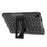 For iPad (2025)/iPad 10.9 (2022) Tablet Case Tire Texture Kickstand TPU + PC Protective Cover - Black - 5