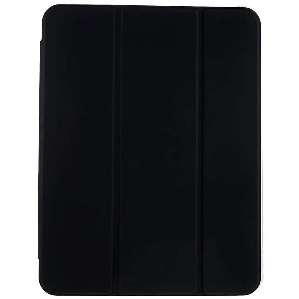 For iPad (2025) / 10.9 (2022) Tablet Case Stand PU Leather TPU Back Cover with Pencil Holder - Black - 2