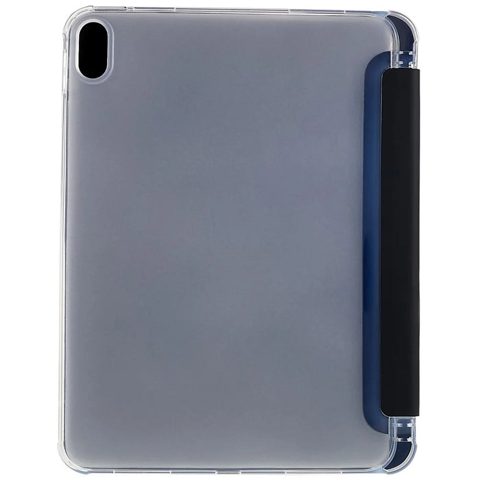 For iPad (2025) / 10.9 (2022) Tablet Case Stand PU Leather TPU Back Cover with Pencil Holder - Black - 4