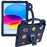 For iPad (2025) / 10.9 (2022) Tablet Cover Dropproof EVA Protective Case with Kickstand - Navy Blue - 1