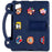 For iPad (2025) / 10.9 (2022) Tablet Cover Dropproof EVA Protective Case with Kickstand - Navy Blue - 2
