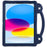 For iPad (2025) / 10.9 (2022) Tablet Cover Dropproof EVA Protective Case with Kickstand - Navy Blue - 3