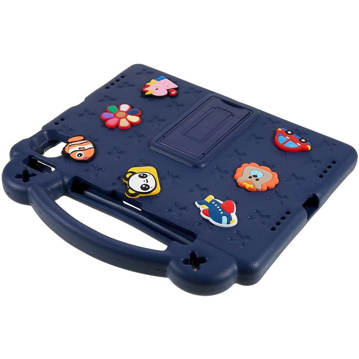 For iPad (2025) / 10.9 (2022) Tablet Cover Dropproof EVA Protective Case with Kickstand - Navy Blue - 5