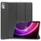 For Lenovo Tab P11 Gen 2 PU Leather Tri-fold Stand Tablet Shockproof Case Auto Wake / Sleep Full Protection Cover - Black - 1