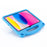 For iPad (2025) / 10.9 (2022) Cartoon Panda EVA Tablet Case Kickstand Hand Grip Shock-Absorbing Protective Cover - Blue - 6