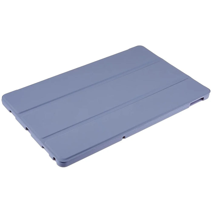 For Lenovo Tab M10 Plus (3rd Gen) / Xiaoxin Pad 2022 10.6 inch Three-fold Stand PU Leather Cover Full Protection Soft Silicone Tablet Case - Purple - 6