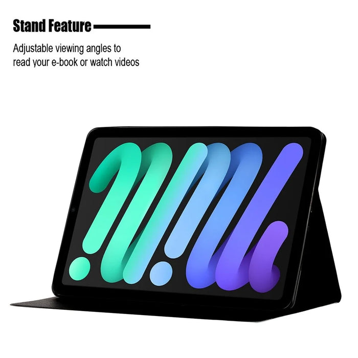 For iPad (2025) / 10.9 (2022) Pattern Printing PU Leather Tablet Case Card Holder Stand Cover with Auto Wake / Sleep Function - Pink Marble - 2