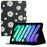 For iPad (2025) / 10.9 (2022) Stand Card Holder Pattern Printing Tablet Cover PU Leather Auto Wake / Sleep Anti-Drop Case - Daisy - 1