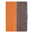 For iPad (2025) / 10.9 (2022) PU Leather Bi-Color Splicing Tablet Case Folding Stand Cover with Card Holder - Orange - 4