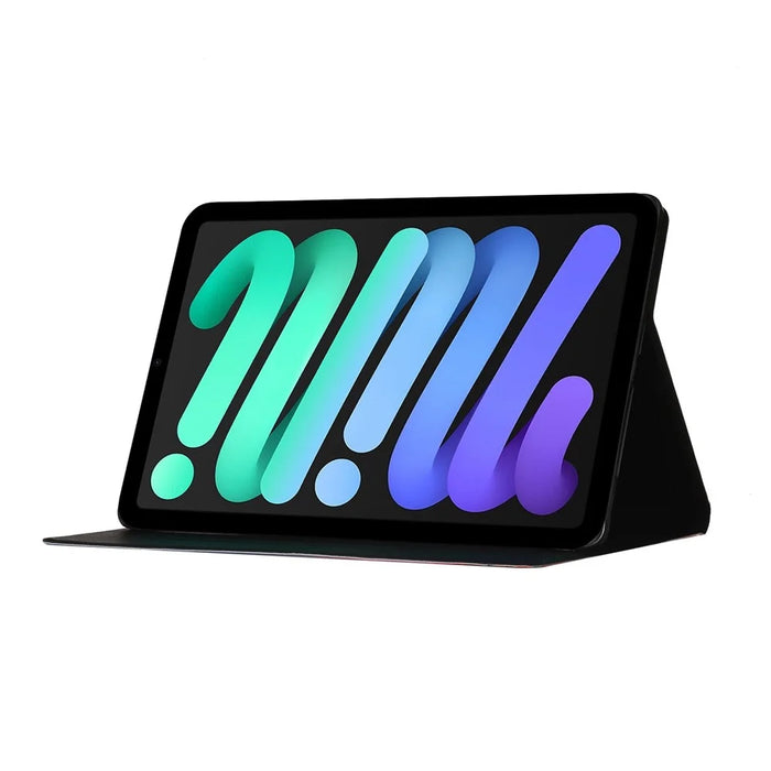 For iPad (2025) / 10.9 (2022) Pattern Printing PU Leather Tablet Case Card Holder Stand Anti-Scratch Cover with Auto Wake  /  Sleep Function - Sunrise - 2