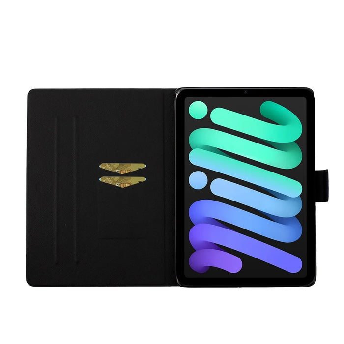 For iPad (2025) / 10.9 (2022) Pattern Printing PU Leather Tablet Case Card Holder Stand Anti-Scratch Cover with Auto Wake  /  Sleep Function - Sunrise - 3