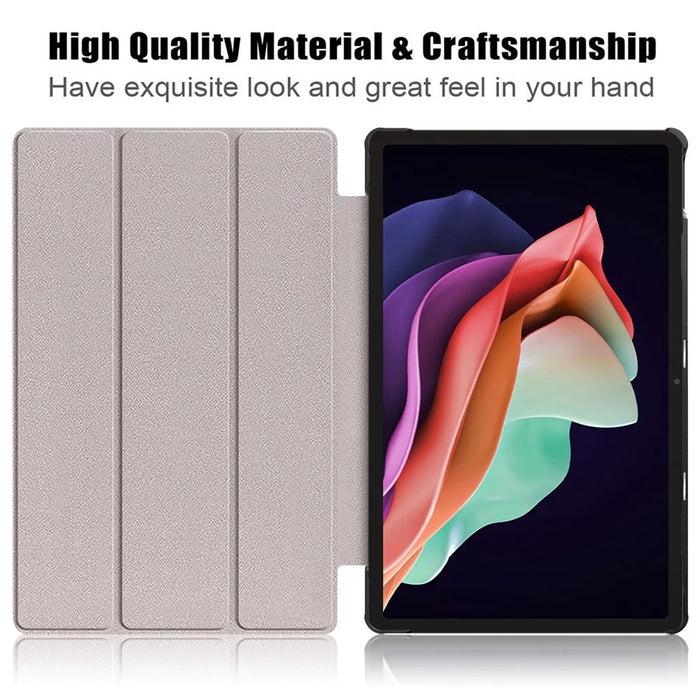 For Lenovo Tab P11 Gen 2 Pattern Printing PU Leather Protective Cover Trifold Stand Smart Tablet Case with Auto Wake  /  Sleep - Cat - 2