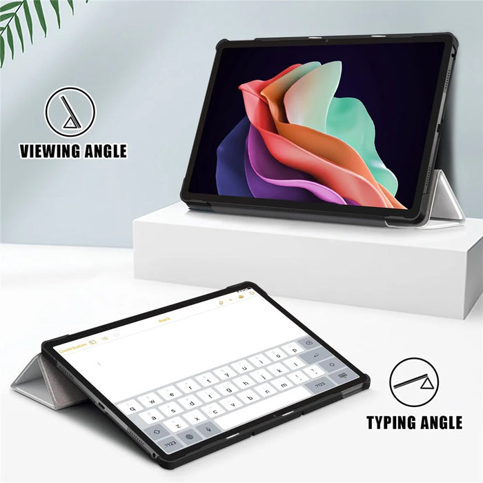 For Lenovo Tab P11 Gen 2 Pattern Printing PU Leather Protective Cover Trifold Stand Smart Tablet Case with Auto Wake  /  Sleep - Cat - 3