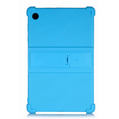 For Lenovo Tab M10 (Gen 3) TB-328FU / TB-328XU Silicone Shockproof Tablet Cover Corner Cushion PC Kickstand Anti-Slip Kids Friendly Protective Case - Sky Blue - 1