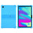 For TCL Tab 10L / Tab 10 HD 4G Soft Skin Silicone Protective Case Honey Comb Multi-Angle Kickstand Tablet Cover - Sky Blue - 1