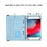 Pattern Printing Case for 10-inch Tablet, Rotating PU Leather Card Holder Elastic Band Stand Universal Tablet Cover - Blue Butterflies - 5