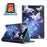 Rotating PU Leather Cover for 8-inch Tablet, Pattern Printing Elastic Band Folio Stand Protective Case with Card Slots - Blue Butterflies - 1