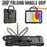 Shockproof Drop-Proof Tablet Case for iPad (2025) / 10.9 (2022) PC + Thickened Silicone Kickstand Cover with Hand Grip - All Black - 3