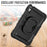 Shockproof Drop-Proof Tablet Case for iPad (2025) / 10.9 (2022) PC + Thickened Silicone Kickstand Cover with Hand Grip - All Black - 4