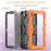 For iPad (2025) / 10.9 (2022) Silicone+PC Protective Case Kickstand Shockproof Tablet Cover with Shoulder Strap - Black / Orange - 6