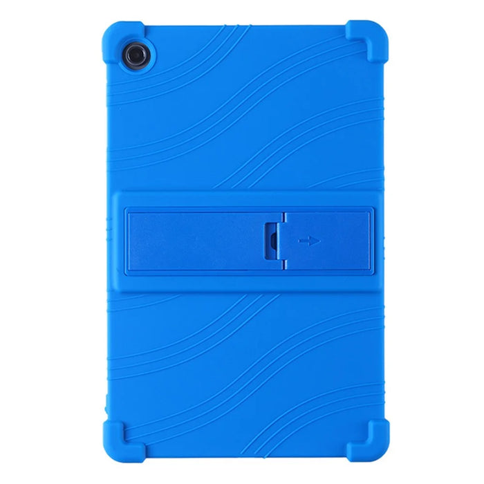 For Lenovo Tab M10 Plus (3rd Gen) / Xiaoxin Pad 2022 10.6 inch 125F / 128 Anti-collision Soft Silicone Tablet Protective Case Cover with Adjustable PC Kickstand - Dark Blue - 2
