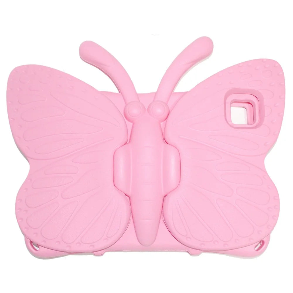 For Samsung Galaxy Tab A8 10.5 (2021) / (2022) Butterfly Style Fall Protection Kickstand Design EVA Tablet Case Protective Cover - Pink - 1