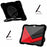 PC + Silicone Protective Case for iPad (2025) / 10.9 (2022) Grip Ring Kickstand Design Tablet Drop-Proof Cover with Shoulder Strap - Black - 4
