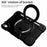 PC + Silicone Protective Case for iPad (2025) / 10.9 (2022) Grip Ring Kickstand Design Tablet Drop-Proof Cover with Shoulder Strap - Black - 5