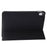 For iPad (2025) / 10.9 (2022) Three-Fold Stand PU Leather + Silicone Cover Tablet Anti-Drop Shockproof Case - Black - 2