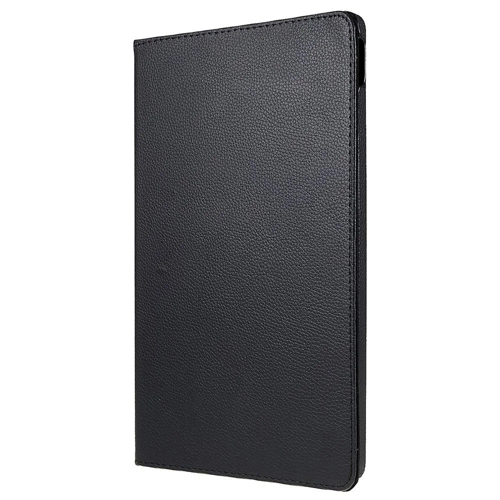 For Lenovo Tab P11 Gen 2 Rotary Tablet Case Stand PU Leather Drop-Proof Tablet Cover with Elastic Band - Black - 3