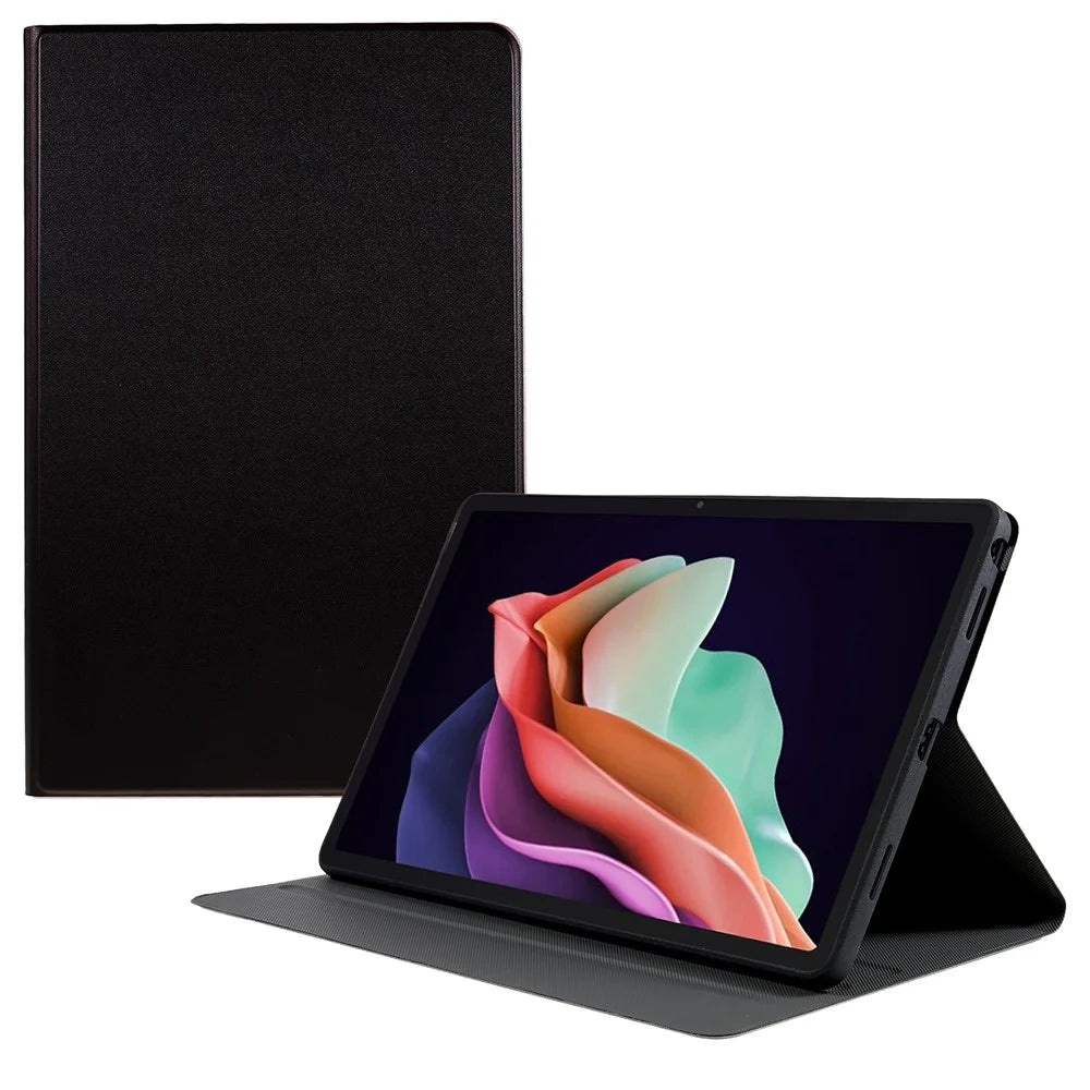 For Lenovo Tab  P11.5 Plus 2023 Drop-proof PU Leather Flip Tablet Case Stand Protective Cover - Black - 1