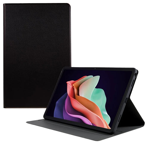 For Lenovo Tab  P11.5 Plus 2023 Drop-proof PU Leather Flip Tablet Case Stand Protective Cover - Black - 1