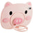 For iPad mini (2024) / mini (2021) Cute Piggy Cartoon Soft Silicone Case Shockproof Handle Kickstand Anti-Slip Tablet Cover - 1