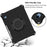 For iPad (2025) / 10.9 (2022) Spider Web Texture Shockproof EVA Case 360 Degree Rotation Kickstand Cover with Shoulder Strap - Black - 3