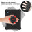 For iPad (2025) / 10.9 (2022) Spider Web Texture Shockproof EVA Case 360 Degree Rotation Kickstand Cover with Shoulder Strap - Black - 6