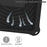 For iPad (2025) / 10.9 (2022) Spider Web Texture Shockproof EVA Case 360 Degree Rotation Kickstand Cover with Shoulder Strap - Black - 7