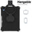 For iPad (2025) / 10.9 (2022) Spider Web Texture Hand Grip Kickstand Cover Drop-Proof Protective Tablet Case with Shoulder Strap - Black - 4