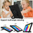 For iPad (2025) / 10.9 (2022) Spider Web Texture Hand Grip Kickstand Cover Drop-Proof Protective Tablet Case with Shoulder Strap - Black - 7