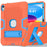 Robot B3 Series for iPad (2025) / 10.9 (2022) Contrast Color PC + Silicone Tablet  Case Drop-Proof Kickstand Protective Cover - Orange / Blue - 1
