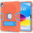 Robot B3 Series for iPad (2025) / 10.9 (2022) Contrast Color PC + Silicone Tablet  Case Drop-Proof Kickstand Protective Cover - Orange / Blue - 2