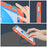 Robot B3 Series for iPad (2025) / 10.9 (2022) Contrast Color PC + Silicone Tablet  Case Drop-Proof Kickstand Protective Cover - Orange / Blue - 4