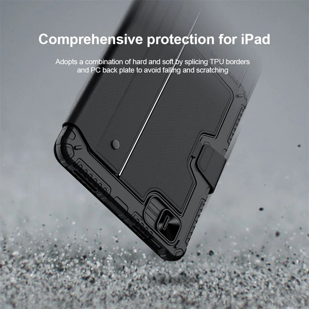NILLKIN Bumper Detachable Bluetooth-Compatible Keyboard Case for iPad (2025) / 10.9 (2022) Shockproof Stand Cover - 5