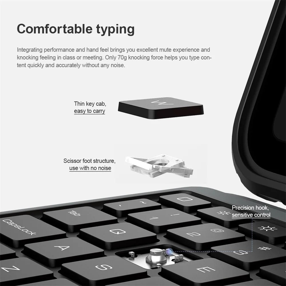 NILLKIN Bumper Detachable Bluetooth-Compatible Keyboard Case for iPad (2025) / 10.9 (2022) Shockproof Stand Cover - 6